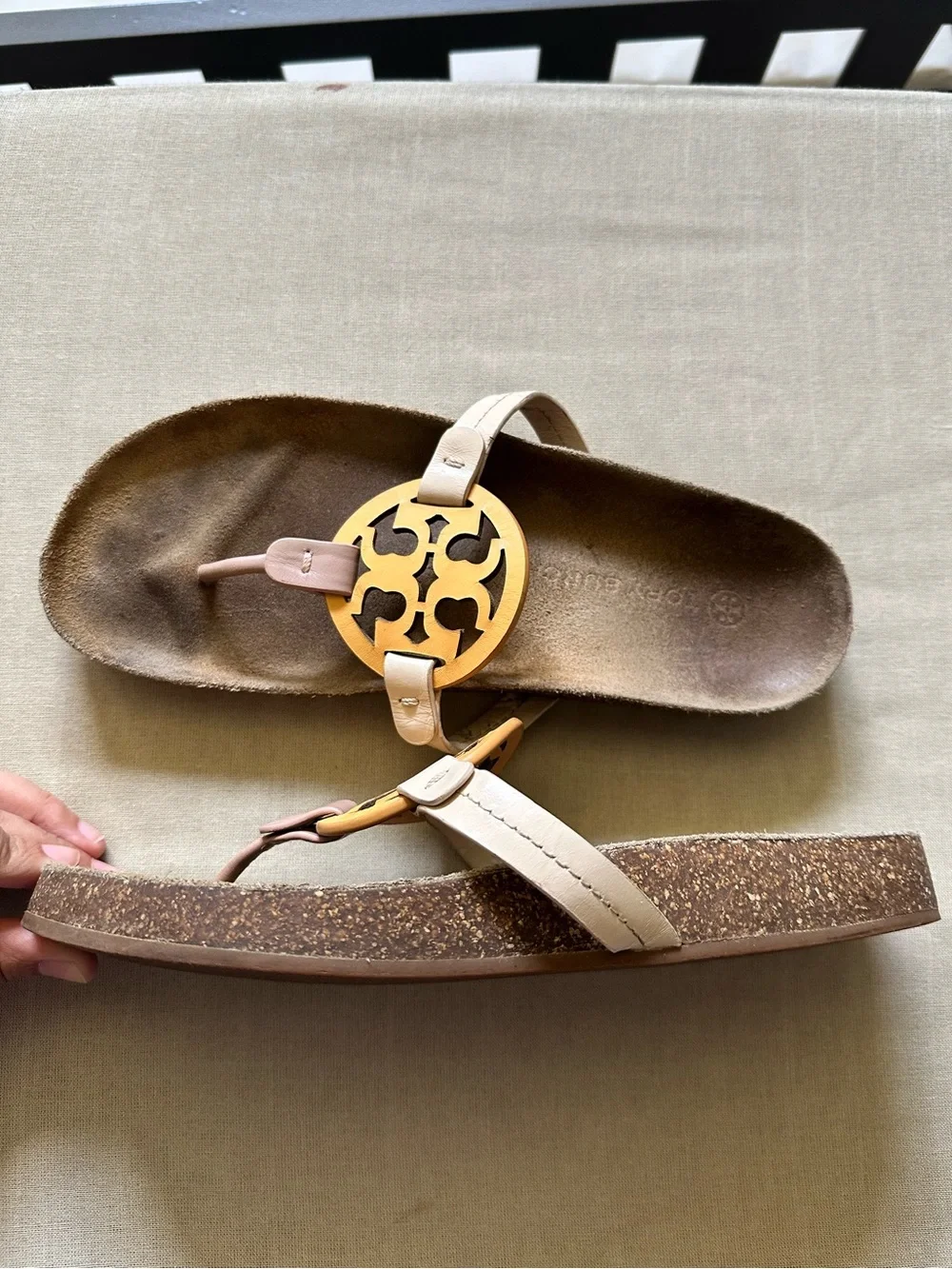 Tory Burch  Miller Logo Thong Sandals